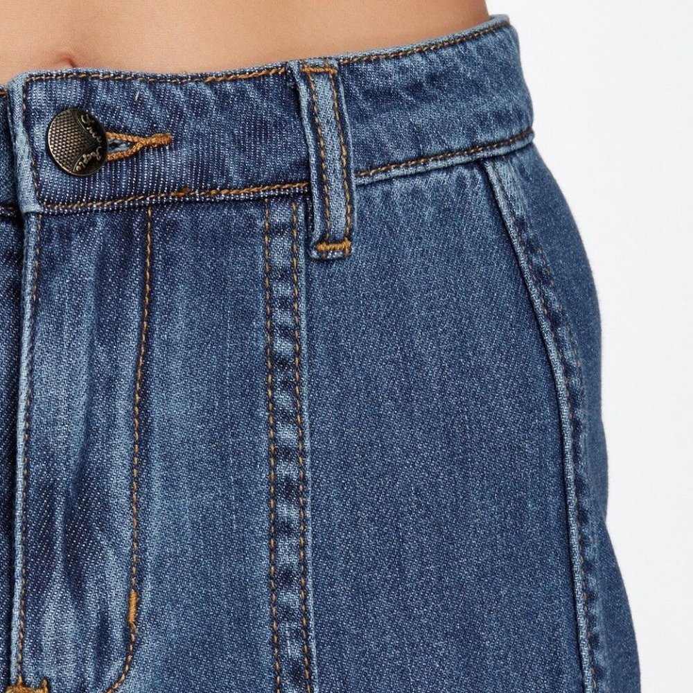 Free People Gilmore Wide Leg Denim Jeans - Picture 7 of 10